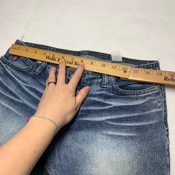 Y2K Mudd Extra Low Rise Capri Jeans Juniors Size 7 Hip Huggers - Picture 11 of 11